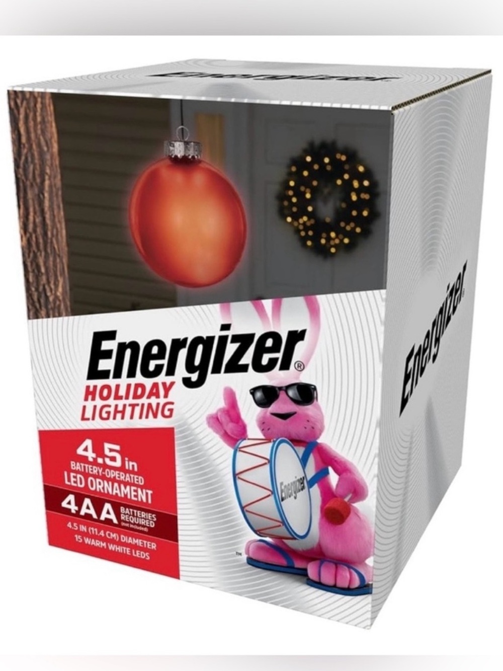 LED large red ornament